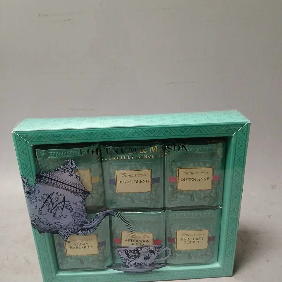 BOXED FORTNUM & MASON FAMOUS TEAS 60 TEABAG SELECTION