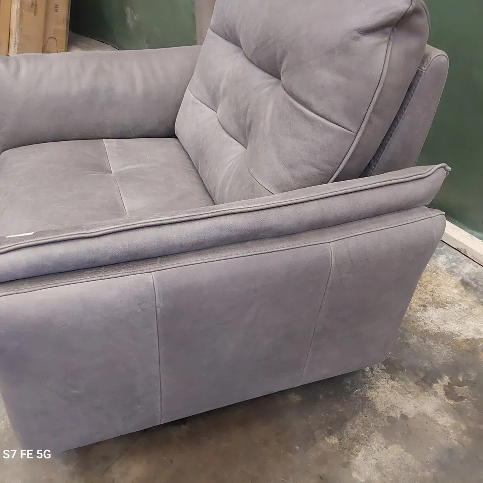 QUALITY ITALIAN DESIGNER POWER RECLINING EASY CHAIR DAMASCO LEATHER