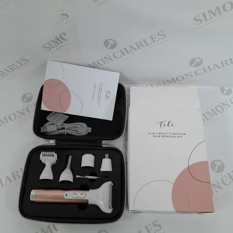 BOXED TILI 5-IN-1 MULTI-FUNCTIONAL HAIR REMOVAL KIT PINK 