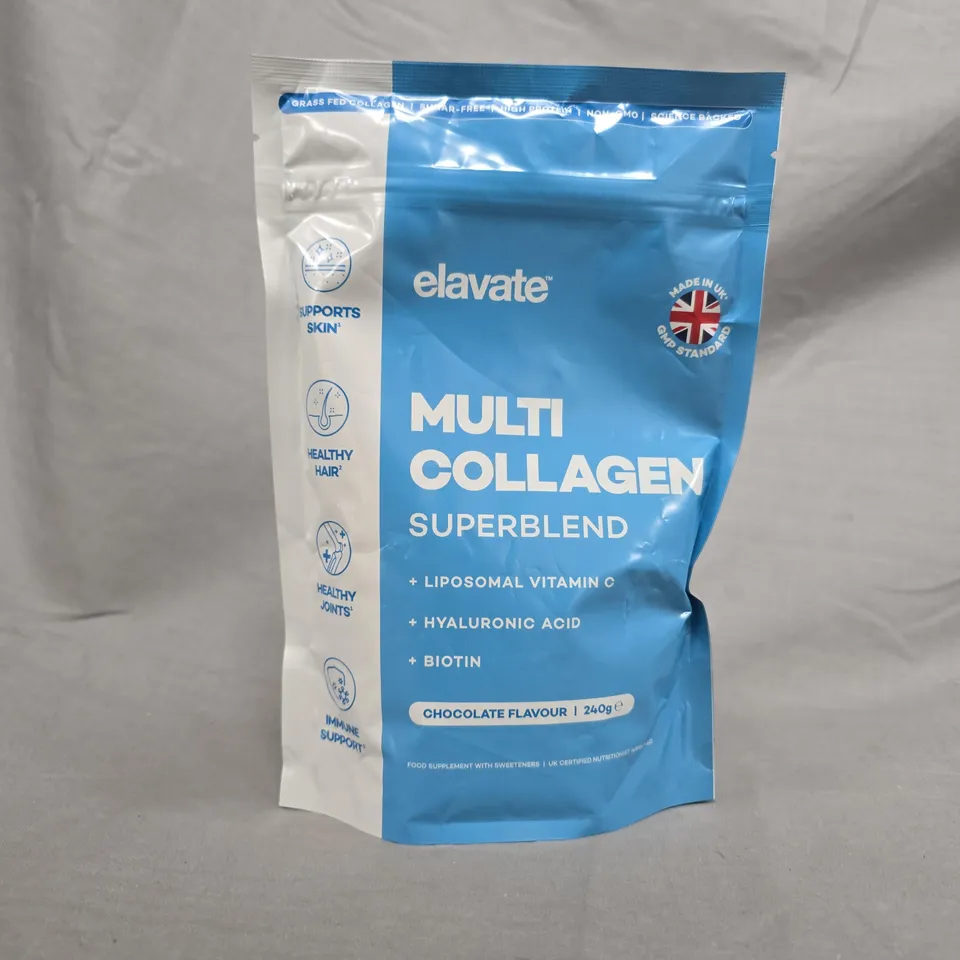 ELAVATE MULTI COLLAGEN SUPERBLEND – CHOCOLATE FLAVOUR, 240G