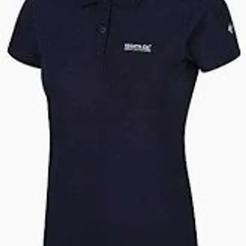 REGATTA WOMENS SINTON COOLWEAVE SHORT SLEEVE POLO SHIRT NAVY SIZE 12