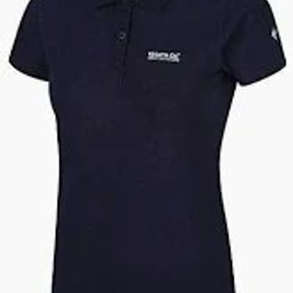 REGATTA WOMENS SINTON COOLWEAVE SHORT SLEEVE POLO SHIRT NAVY SIZE 10