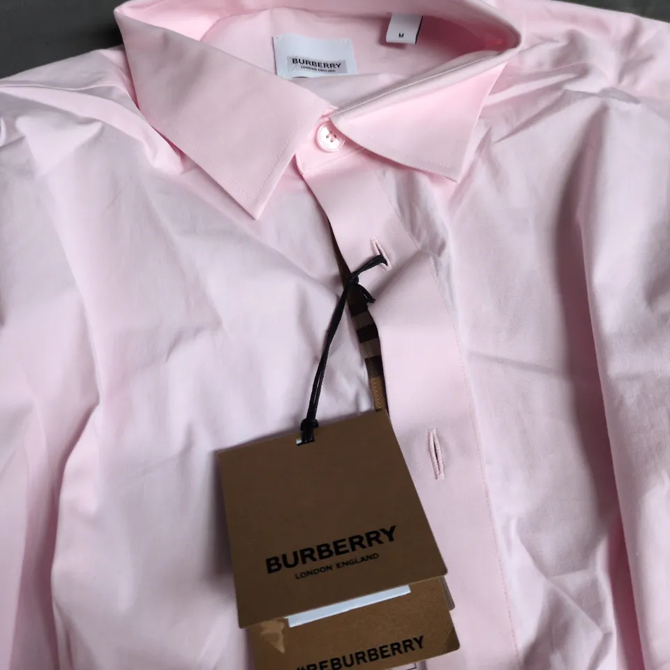 BURBERRY PINK SHIRT - SIZE M