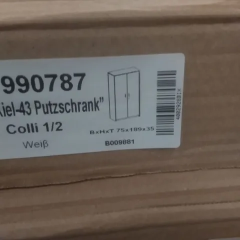 BOXED 2 DOOR WARDROBE 75X189X35CM
