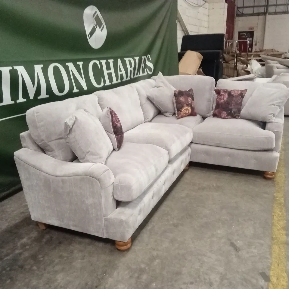 MILLIE FABRIC DOUBLE ARM CORNER GROUP SOFA