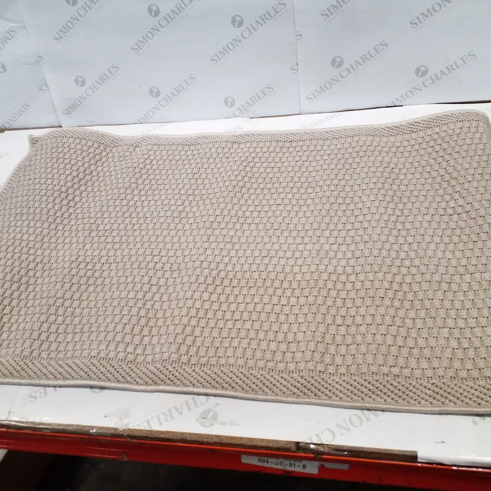 BRAND NEW PACO HOME TIMBER 125 RUG IN BEIGE - 60×100CM