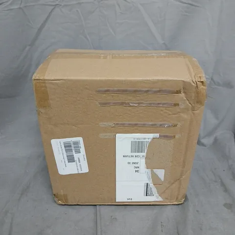 HOME STORIES PRE LIT SNOW VILLAGE IN GLASS HOUSE - GOLD COLOUR