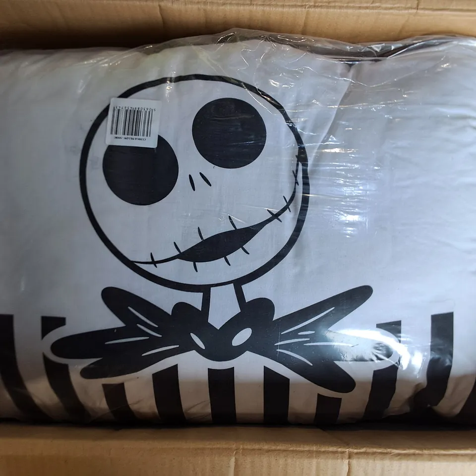 PALLET CONTAINING APPROXIMATELY 24 BRAND NEW NIGHTMARE BEFORE CHRISTMAS CUDDLE CUSHIONS