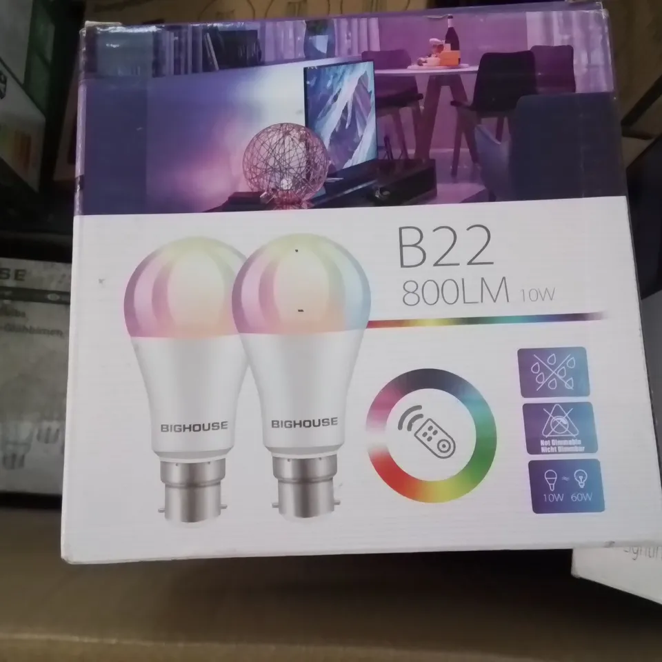 LARGE BOX CONTAINING ASSORTED LIGHT BULBS ECT.