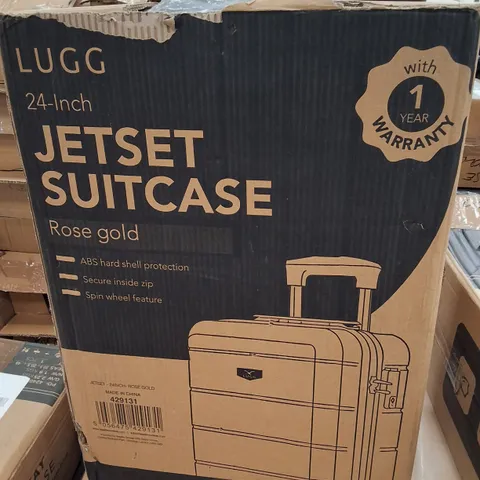 BOXED LUGG 24" JETSET SUITCASE - ROSE GOLD  