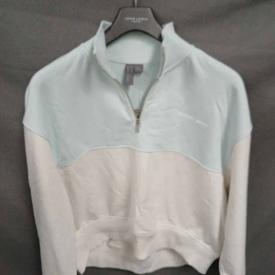 SWEATY BETTY LONDON WOMEN'S TWO-TONE ZIP-UP TOP – UK SIZE S/M