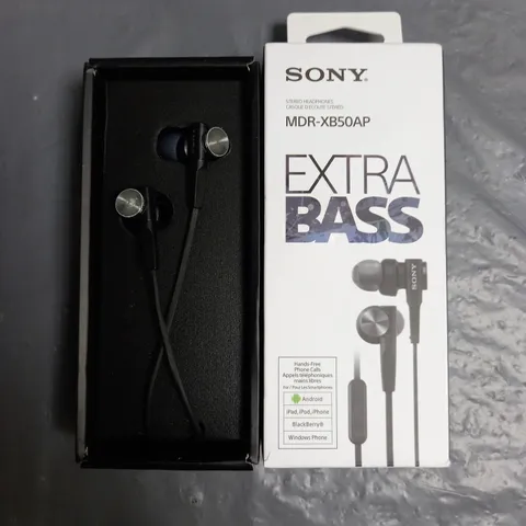 BOXED SONY MDR-XB50AP EXTRA BASS EARPHONES