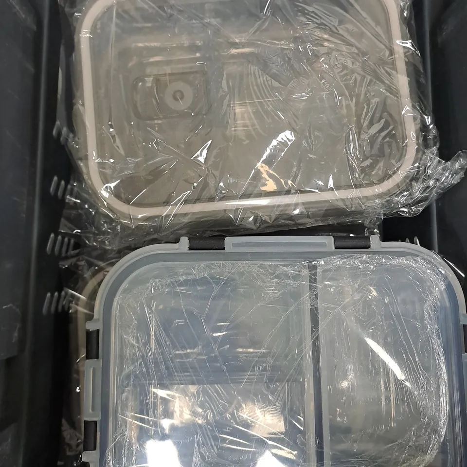 6 X SEALABLE GLASS STORAGE CONTAINERS 