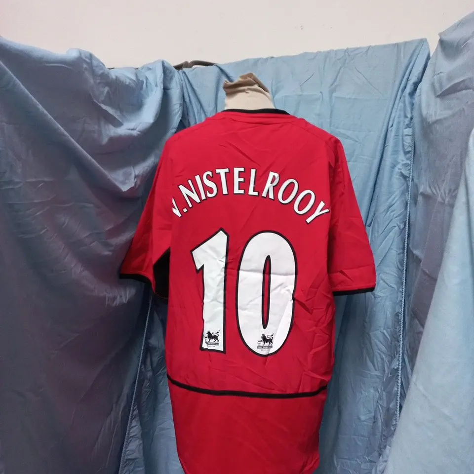 MANCHESTER UNITED FOOTBALL SHIRT – RUUD VAN NISTELROOY #10, SIZE L