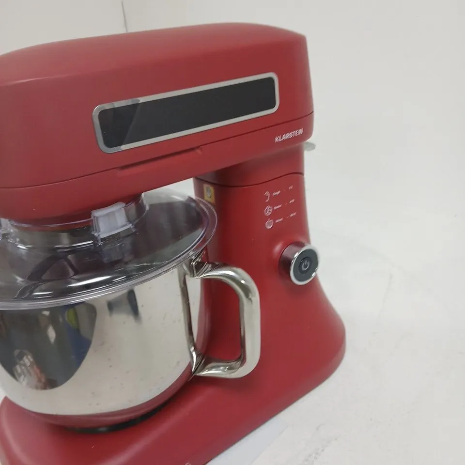 KLARSTEIN STAND MIXER – RED, DIE-CAST BODY WITH STAINLESS STEEL BOWL