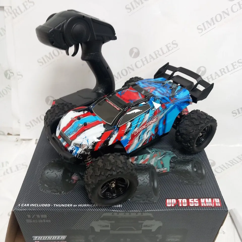 BOXED STORM HURRICANE 1/18 SCALE 4WD MONSTER BUGGY