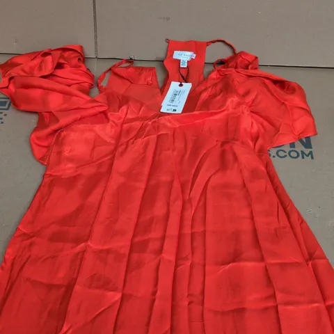 TED BAKER LONDON ORANGE DRESS SIZE 1