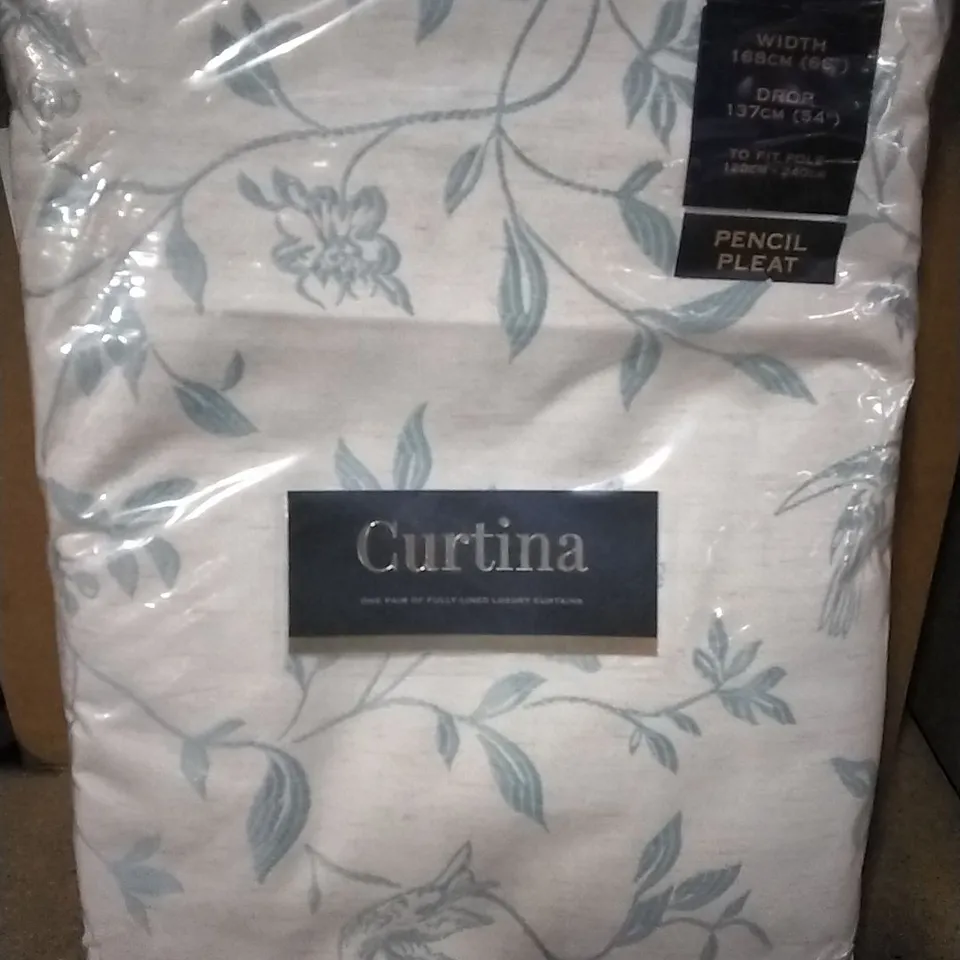 BAGGED CURTINA TRAIL POLYESTER ROOM DARKENING CURTAIN PAIR 