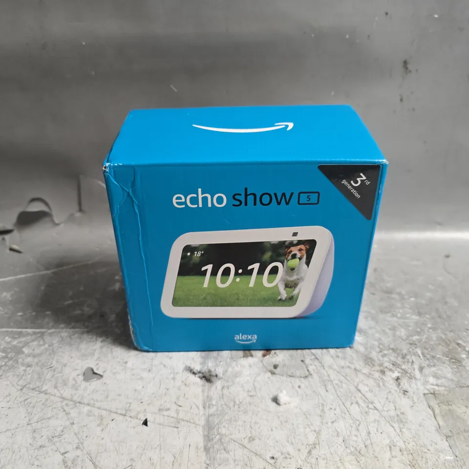 BOXED AMAZON ALEXA ECHO SHOW 5 