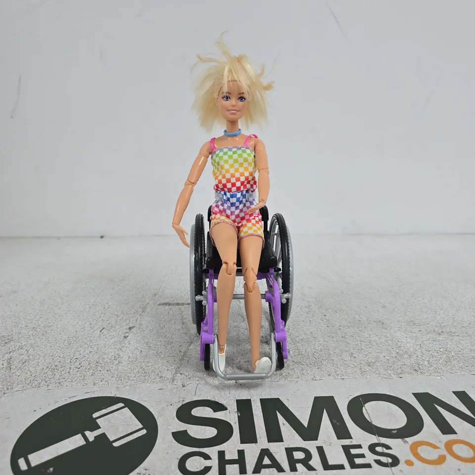BARBIE DOLL IN WHEELCHAIR UNBOXED
