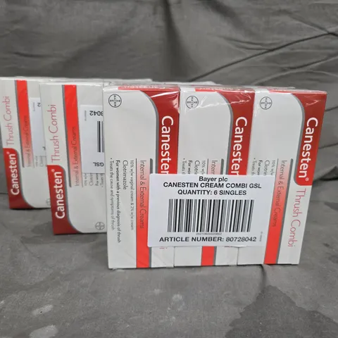 LOT OF 14 6-PACKS OF CANESTEN THRUSH COMBI CREAMS