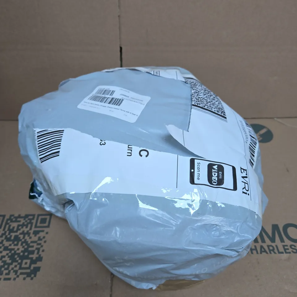 SARA BY SARA DAVIES SNUGGLY SHERPA HEATED THROW WITH 9 HEAT SETTINGS