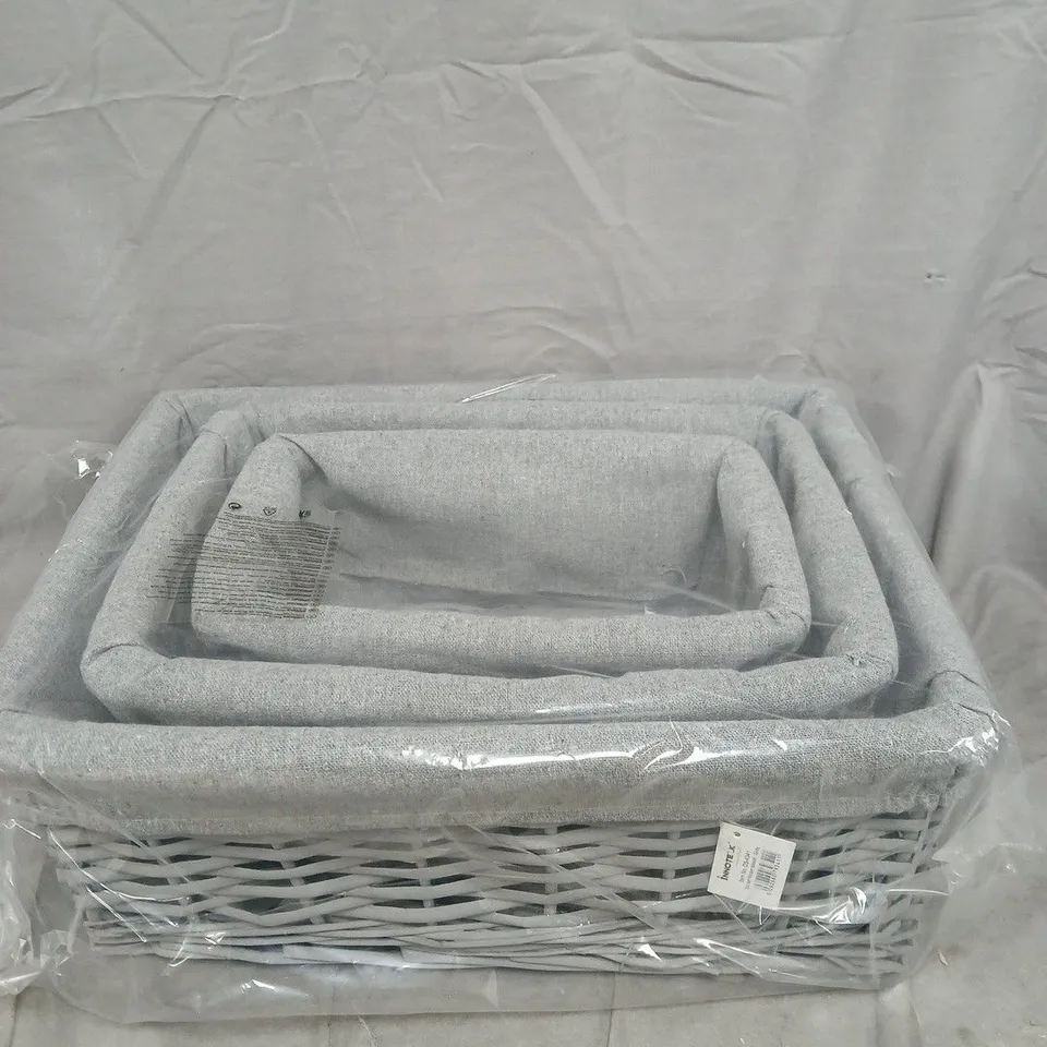 INNOTECK 3 PIECE WICKER BASKET SET