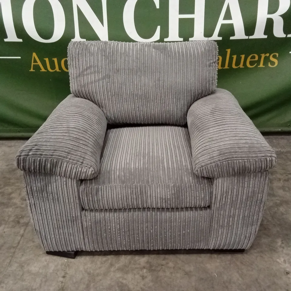 AMALFI FABRIC ARMCHAIR - CHARCOAL RRP £449