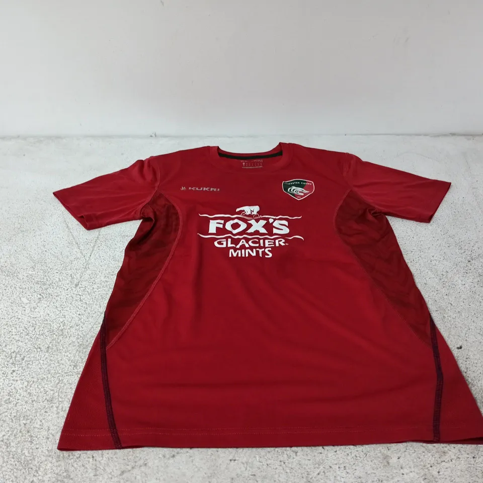 KUKRI LEICESTER TIGERS RUGBY JERSEY SMALL