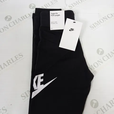 GIRLS NIKE LOGO TIGHT FIT LEGGINGS SIZE S