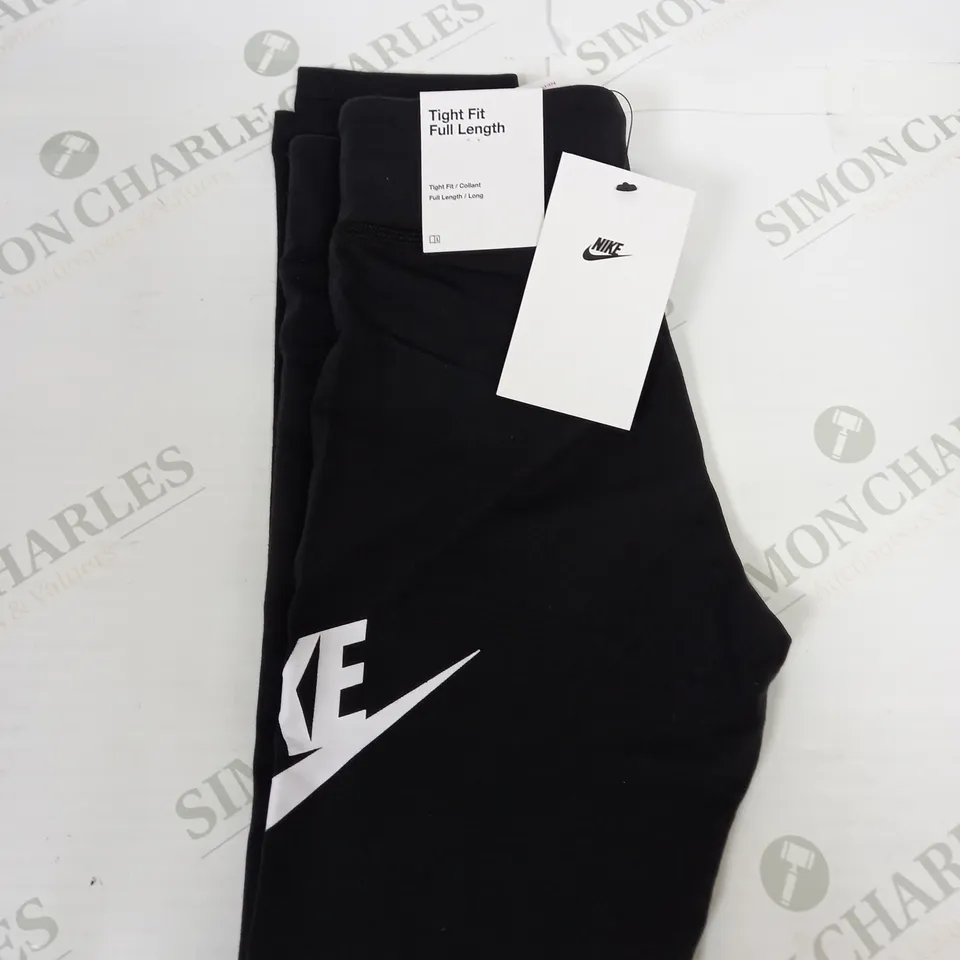 GIRLS NIKE LOGO TIGHT FIT LEGGINGS SIZE S