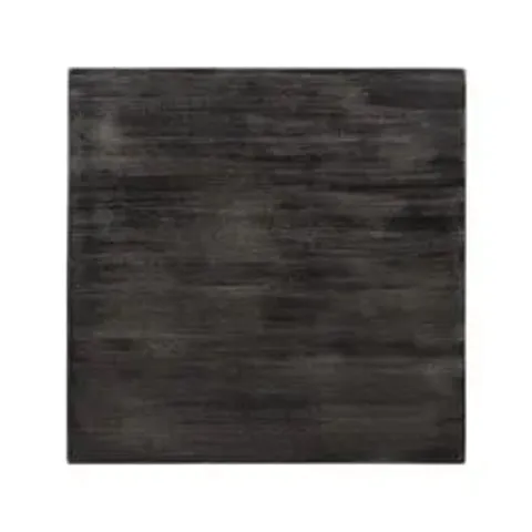 BOXED BOLERO CY969 PRE-DRILLED SQUARE TABLE TOP VINTAGE BLACK 700MM