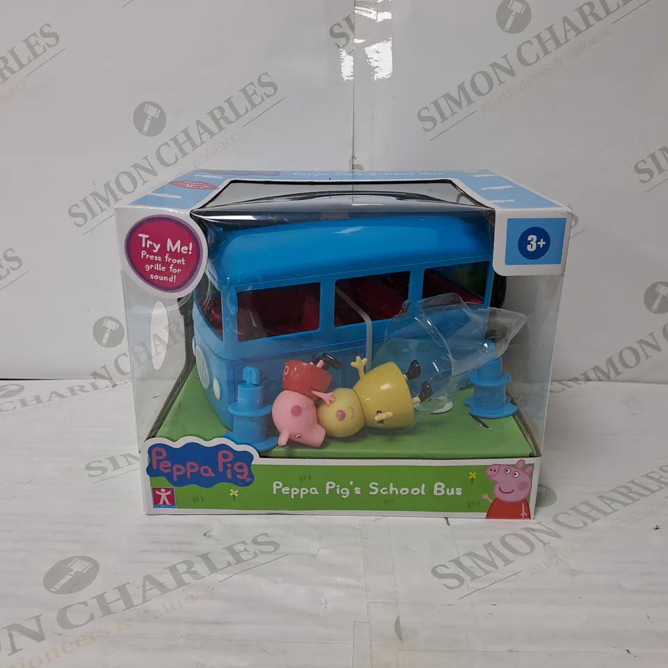 BOXED PEPPA PUSH ALONG SCHOOL BUS  RRP £39.99