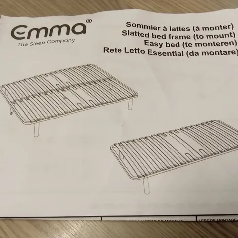 BRAND NEW BOXED EMMA SLATTED BED FRAME - 150 x 200 KING SIZE (1 BOX)