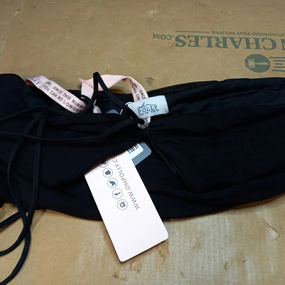 OH POLLY STRAPPY CHOCKER NECK CROP TOP SIZE 14