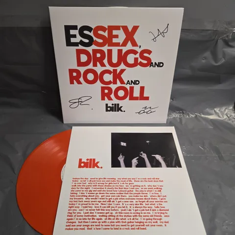 SIGNED BILK ESSEX, DRUGS AND ROCK AND ROLL VINYL