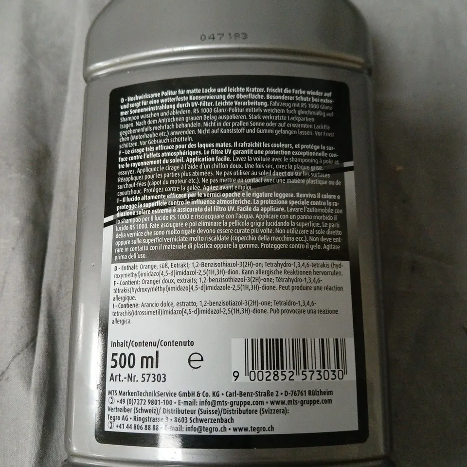 RS 1000 GLANZ-POLITUR POLISH – 500 ML CAR POLISH BOTTLE 