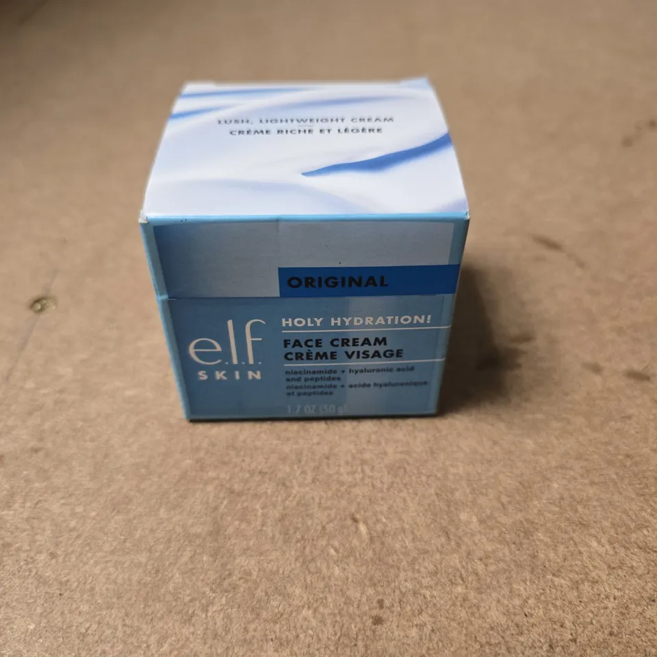 E.L.F SKIN ORIGINAL HOLY HYDRATION FACE CREAM CREME VISAGE 50G