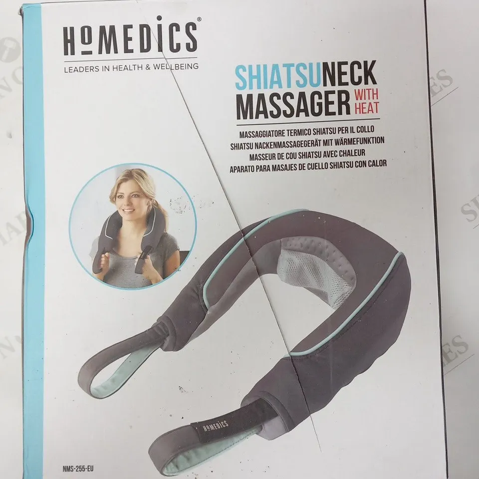 BOXED HOMEDICS SHIATSU NECK MASSAGER WITH HEAT NMS-255-EU