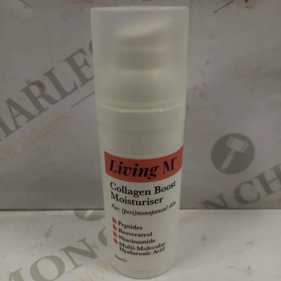 LIVING M COLLAGEN BOOST MOISTURISER - 50ML
