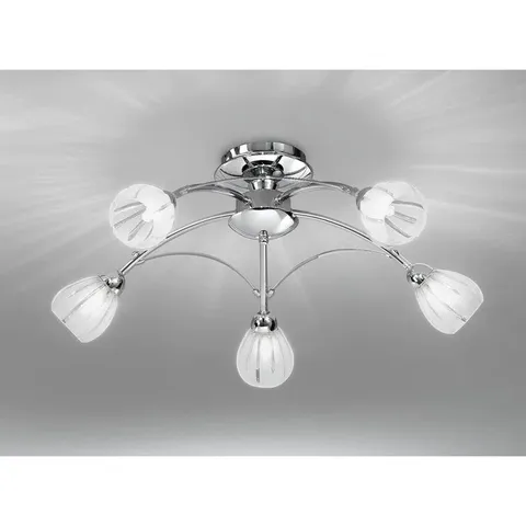 BOXED HORTENSE GLASS FLUSH MOUNT
