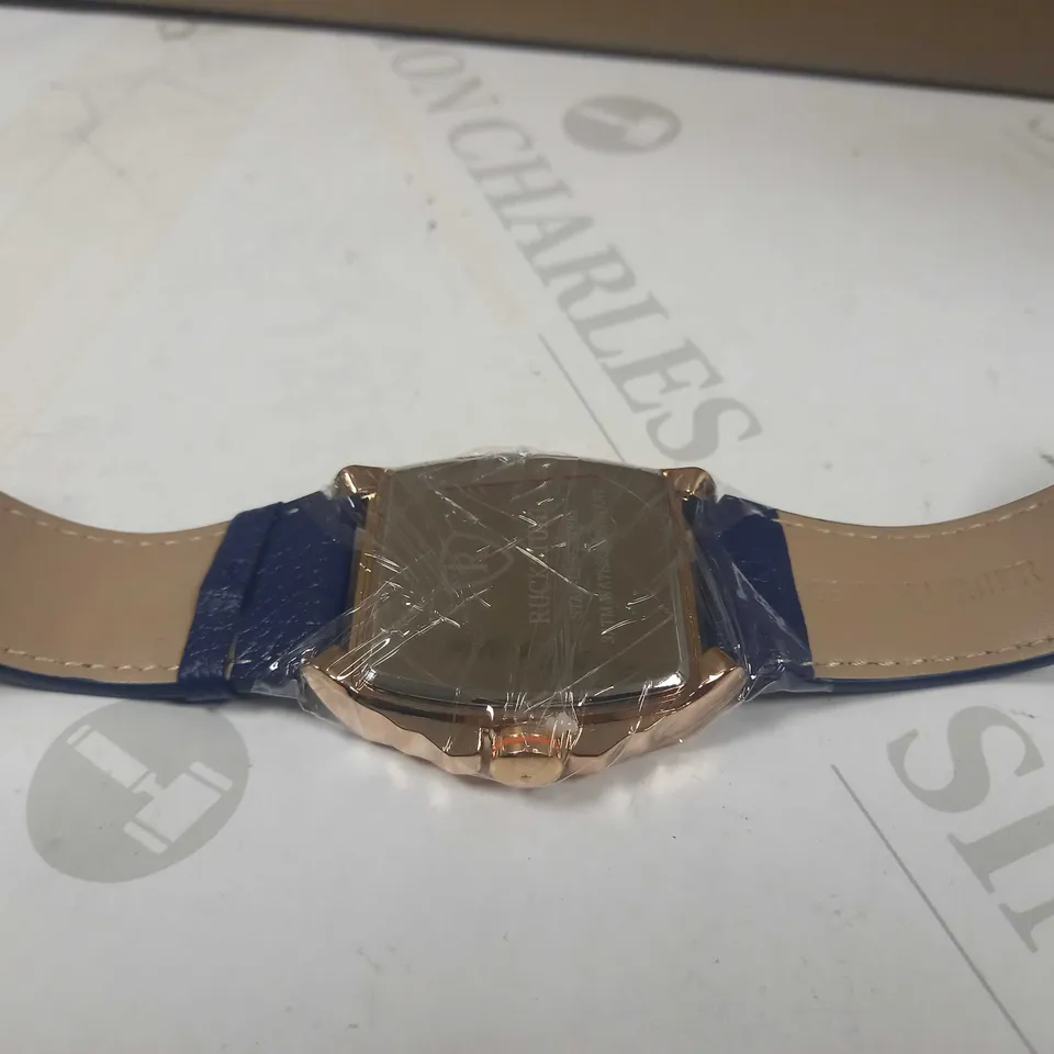 RUCKSTUHL TRIPLE DIAL LEATHER STRAP WRISTWATCH RRP £560
