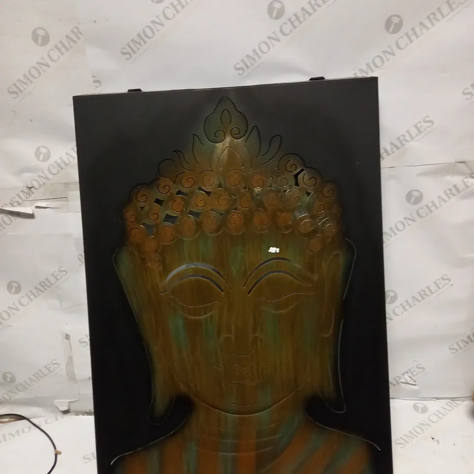 INNOVATORS SOLAR LED PEACEFUL BUDDHA WALL DECOR