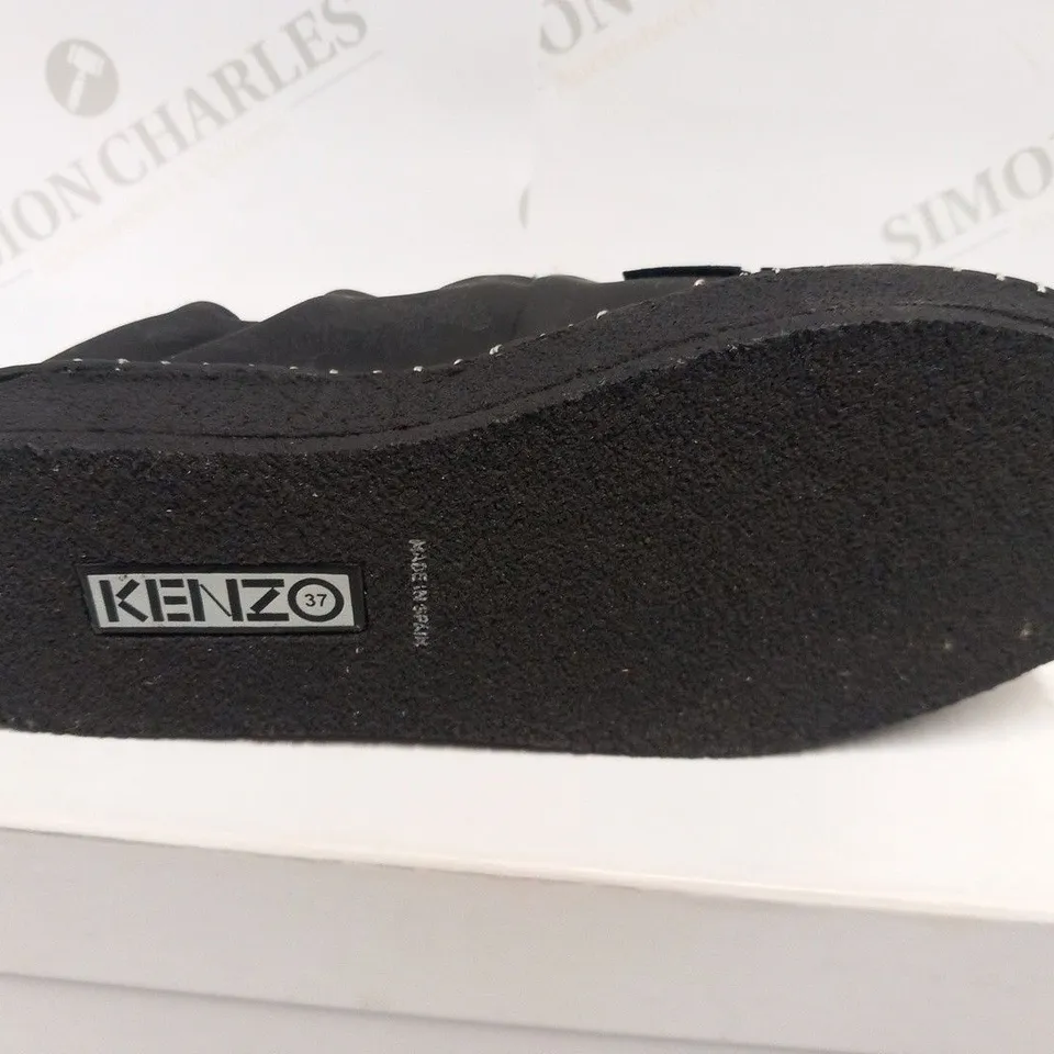 BOXED PAIR OF KENZO SLIPPER BLACK SIZE 37