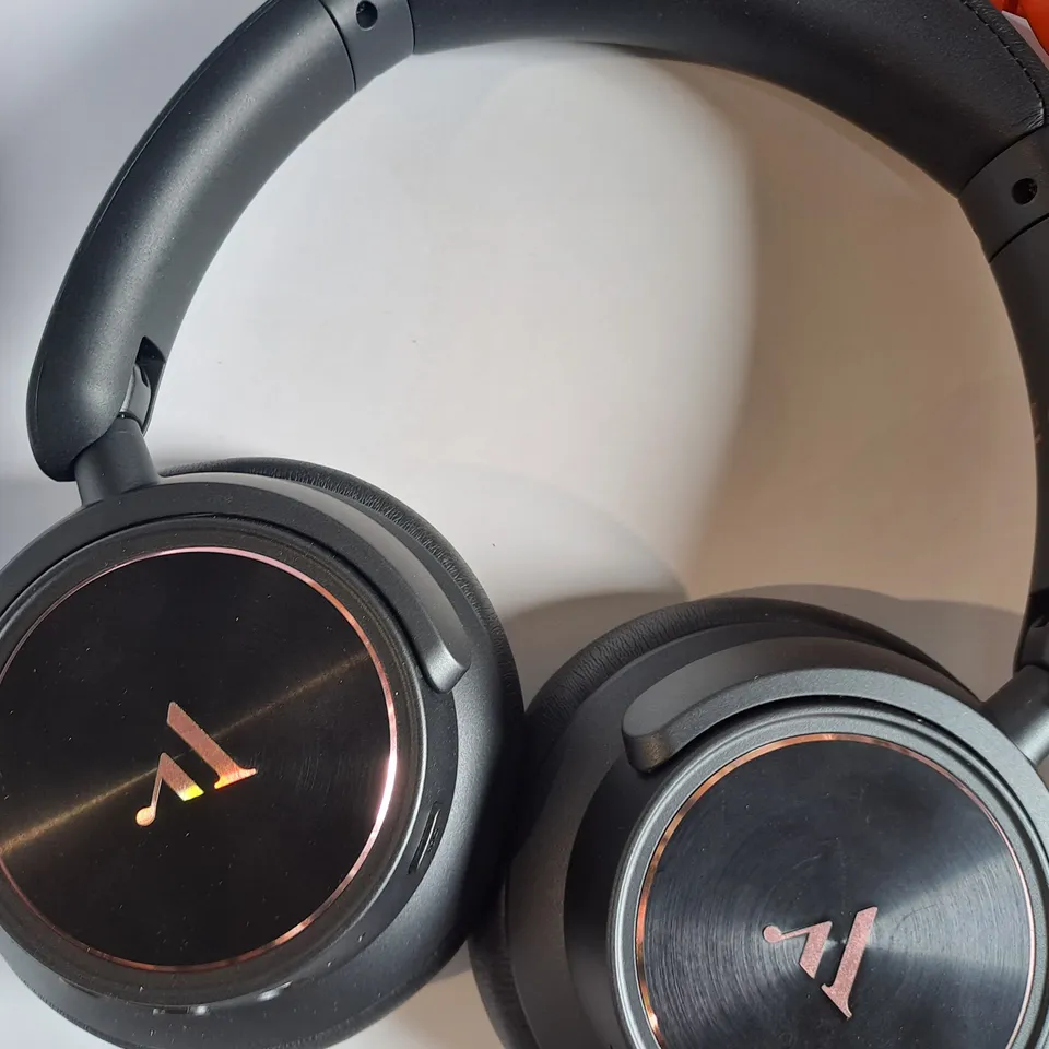 ARGON AUDIO QUIET STORM BLACK OVER EAR WIRELESS BLUETOOTH NOISE CANCELLING MIC CLOSED BACK HEADPHONES