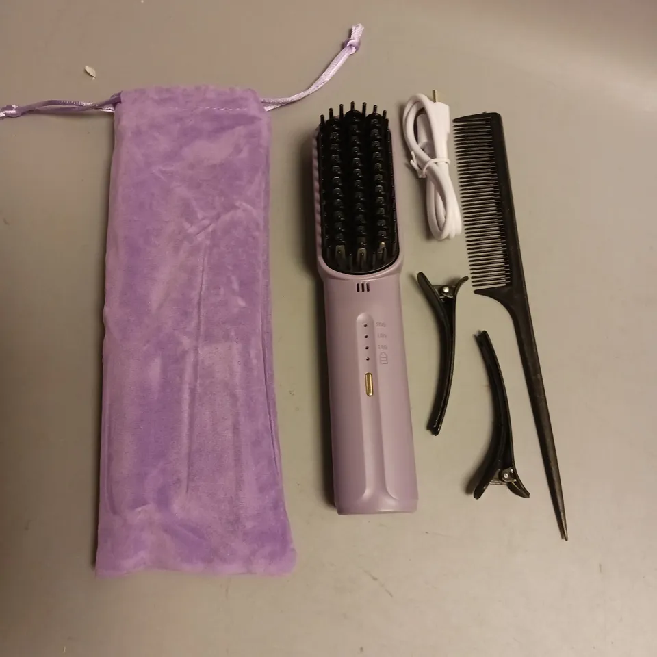RECHARCHABLE HAIR STRAIGHTENER IN PURPLE 50HZ WX98-P