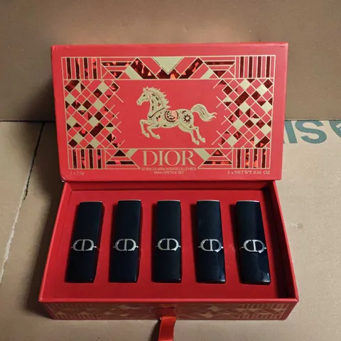 BOXED DIOR MINI LIPSTICK SET - 5 X 1.5G