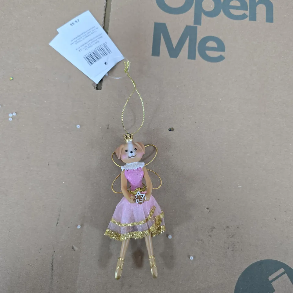 BOX OF APPROXIMATELY 12 GISELA GRAHAM DOG FAIRY HANGING TREE DECORATIONS
