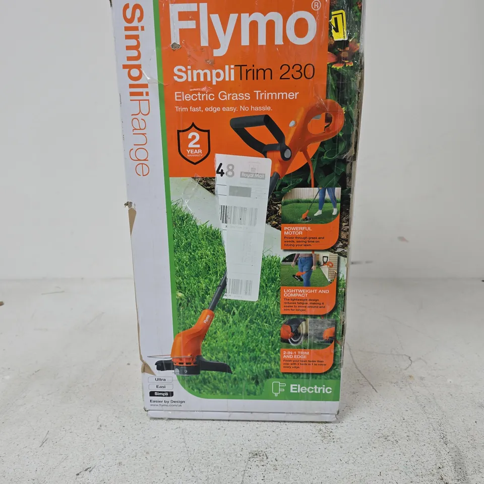 FLYMO SIMPLITRIM 230 ELECTRIC GRASS TRIMMER – BOXED