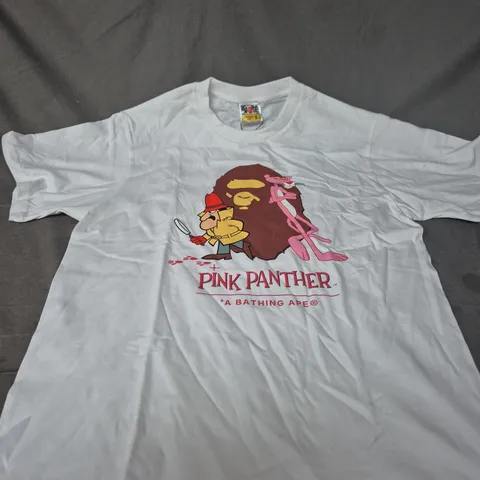 BATHING APE PINK PANTHER T-SHIRT SIZE M 